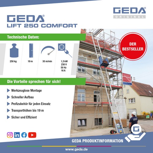 Geda comfort dachaufzug - geda,